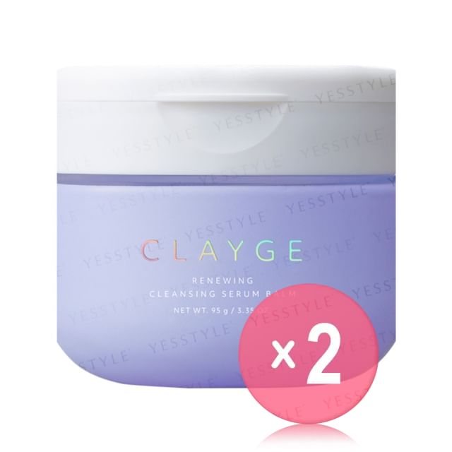 CLAYGE-Renewing Cleansing Serum Balm 2pcs Bundle Set