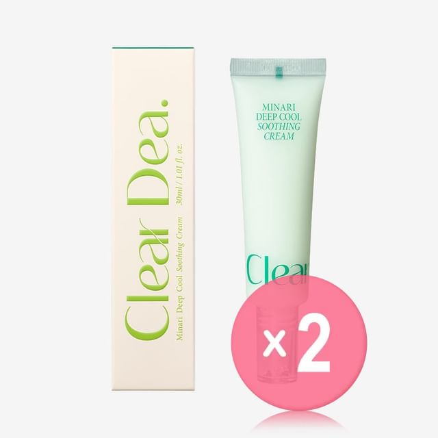 ClearDea-Minari Deep Cool Soothing Cream 2pcs Bundle Set