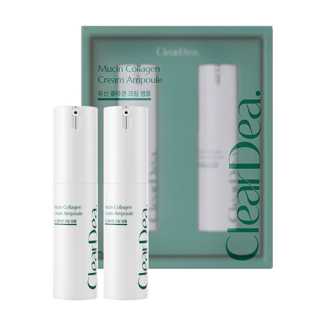 ClearDea Mucin Collagen Cream Ampoule Jumbo 15ml X 2 Pcs