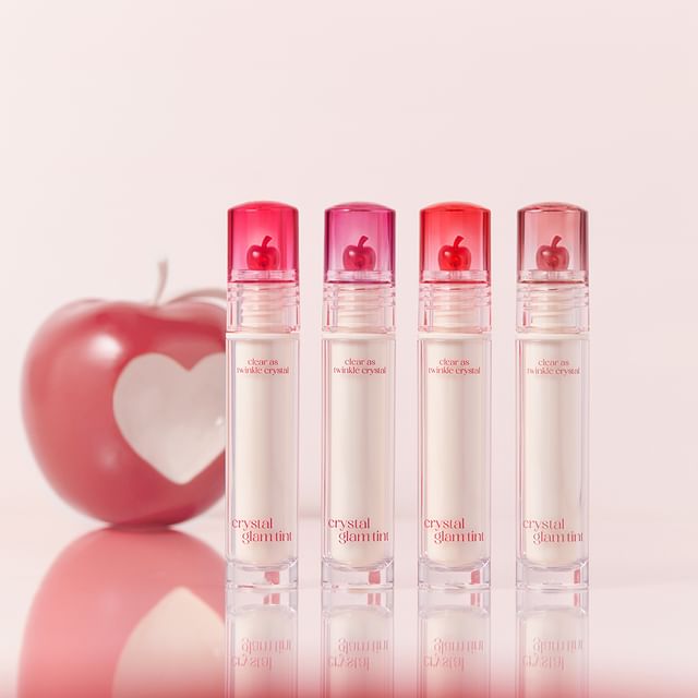 CLIO-Crystal Glam Tint Apple Series - Teint à lèvres - 4 couleurs
