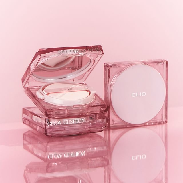 CLIO-Zestaw podkładu prasowanego Kill Cover Mesh Glow 4 kolory