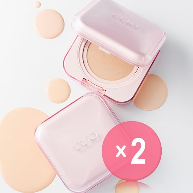 CLIO-Kill Cover Mesh Glow Essential Cushion Set - 5 Colors 2pcs Bundle Set
