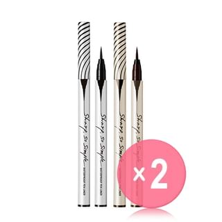 CLIO-Sharp So Simple Waterproof Pen Liner - 2 Colors 2pcs Bundle Set