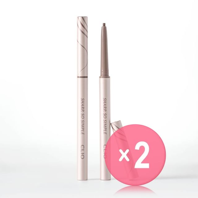 CLIO-Sharp So Simple Waterproof Pencil Liner - 13 Colors 2pcs Bundle Set