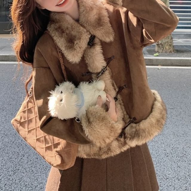 Cloud Nine-Collared Fluffy Toggle Coat
