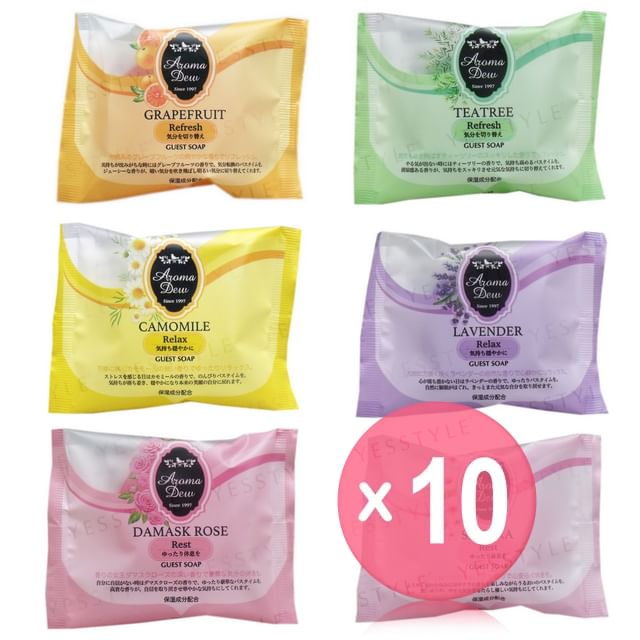 CLOVER-Aroma Dew Guest Soap 10pcs Bundle Set