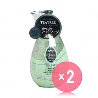 CLOVER-Aroma Dew Medicated Hand Soap Refresh Tea Tree 2pcs Bundle Set