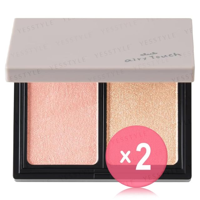 club cosmetics-Airy Touch Dual Nuancer Cheek Highlight 2pcs Bundle Set
