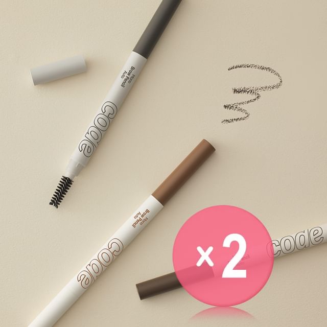 CODE GLOKOLOR-Mono Brow Pencil Auto - 3 Colors 2pcs Bundle Set