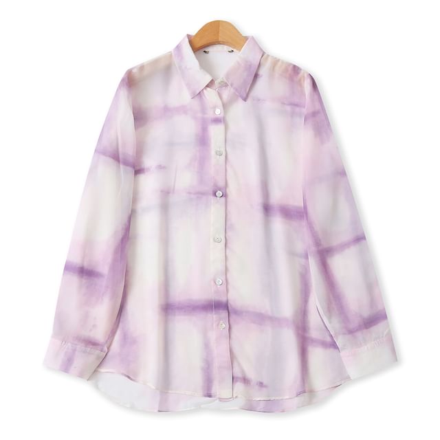 Colada-Long-Sleeve Tie Dye Shirt
