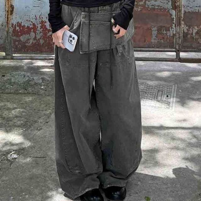Coline-High Rise Baggy Cargo Pants