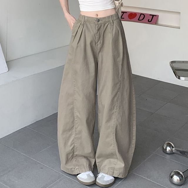 Coline-Mid Waist Wide Leg Jeans