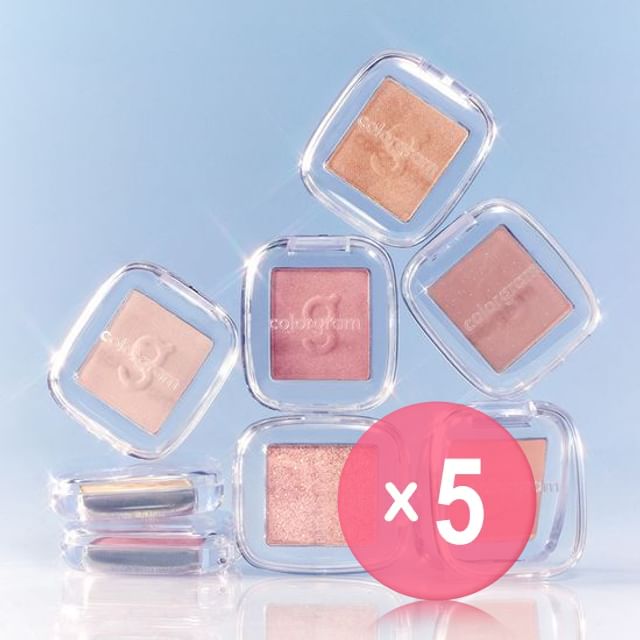 colorgram-Single Cube Eyeshadow - 22 Colors 5pcs Bundle Set