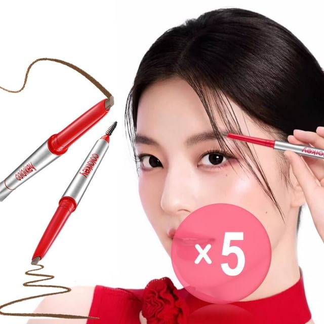 COLORKEY-Lasting Multi Eyebrow Gel Pencil - 3 Colors 5pcs Bundle Set