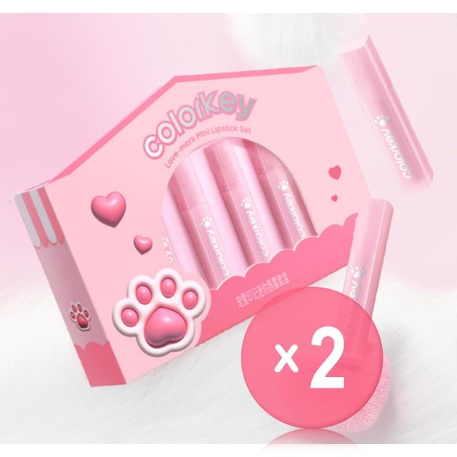 COLORKEY-QiXi Mini Lip Tint Gift Set 2pcs Bundle Set
