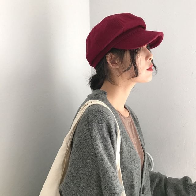 Combon-Plain Newsboy Cap