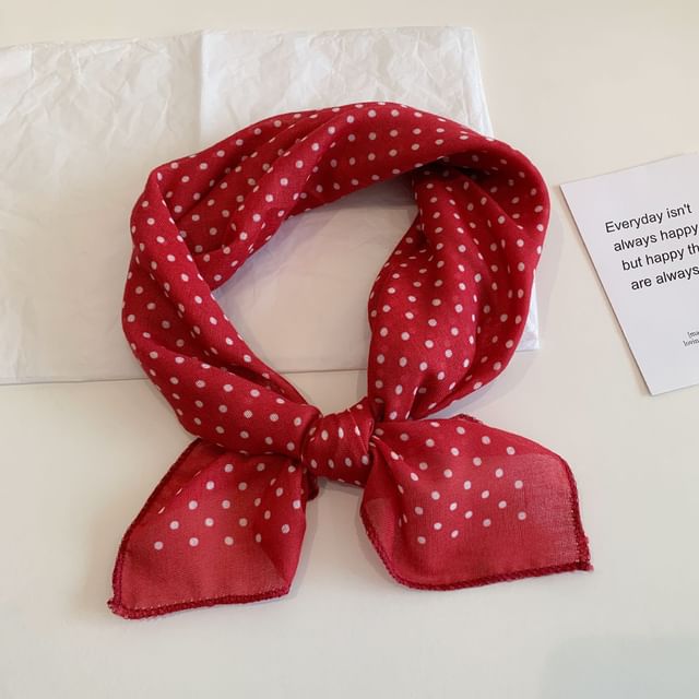 Combon-Polka Dot Square Scarf