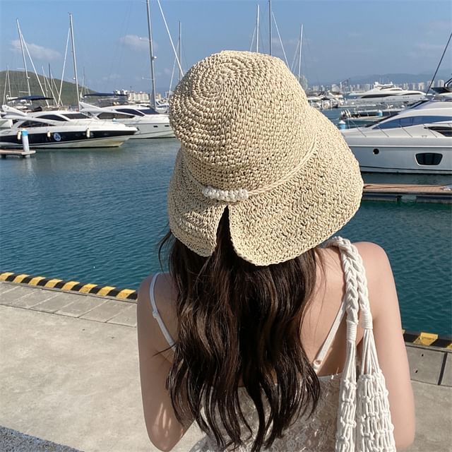 Combon-Straw Cloche Hat