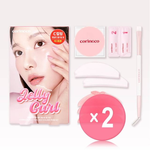 CORINGCO-Jelly Curl Self Eyelash Perm Kit 2pcs Bundle Set