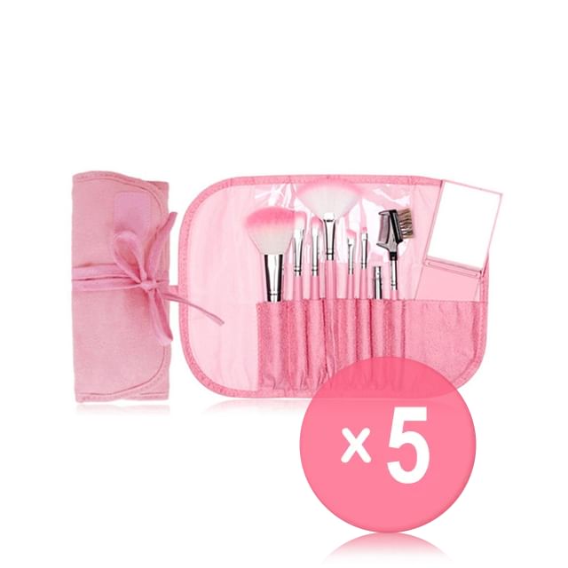 CORINGCO-Sweet Pink Brush Set 5pcs Bundle Set