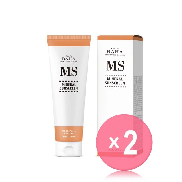 Cos De BAHA-MS Mineral Sunscreen 2pcs Bundle Set