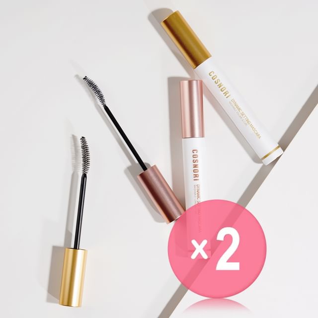 COSNORI-Dynamic Setting Washable Mascara - 2 Types 2pcs Bundle Set