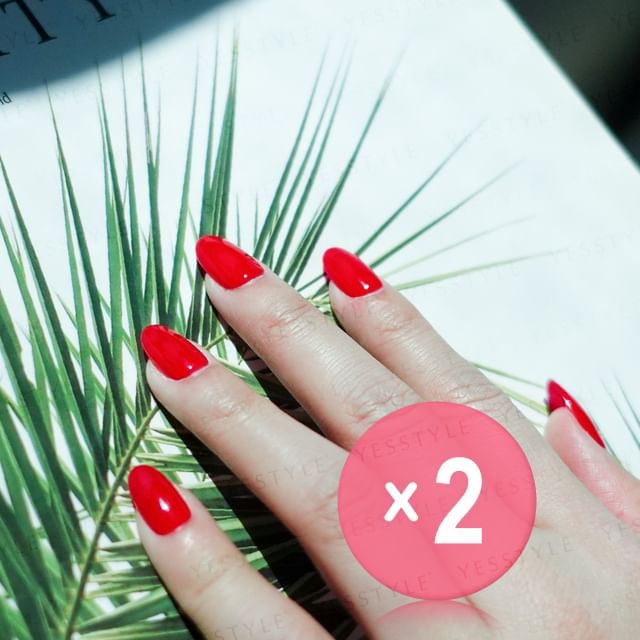 Cosplus-0121 Nail Gel Polish Classical Collection 002 Red 2pcs Bundle Set