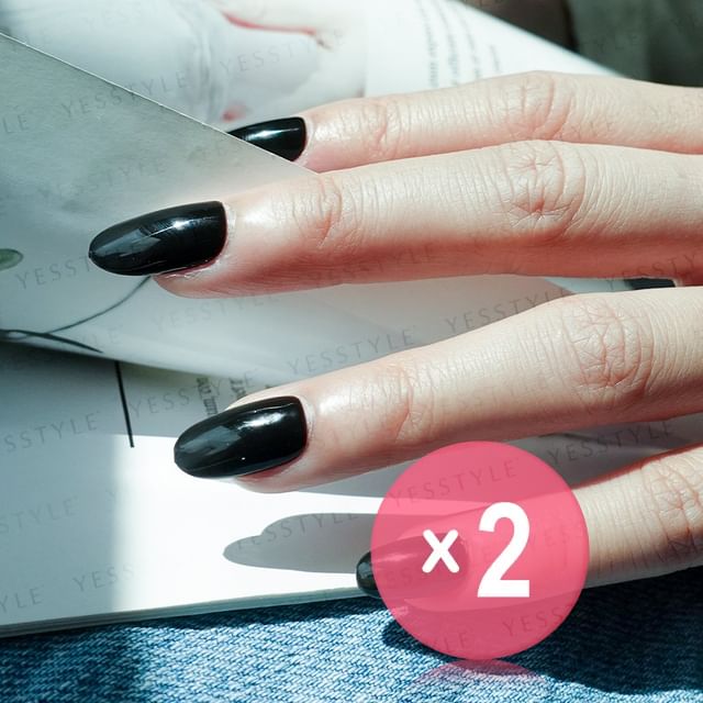 Cosplus-0121 Nail Gel Polish Classical Collection 006 Black 2pcs Bundle Set