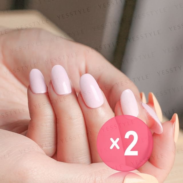 Cosplus-0121 Nail Gel Polish Macaron Collection 101 Cherry Pink 2pcs Bundle Set