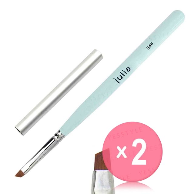 Cosplus-Julia Macaron Nail Art Brush S6 2pcs Bundle Set
