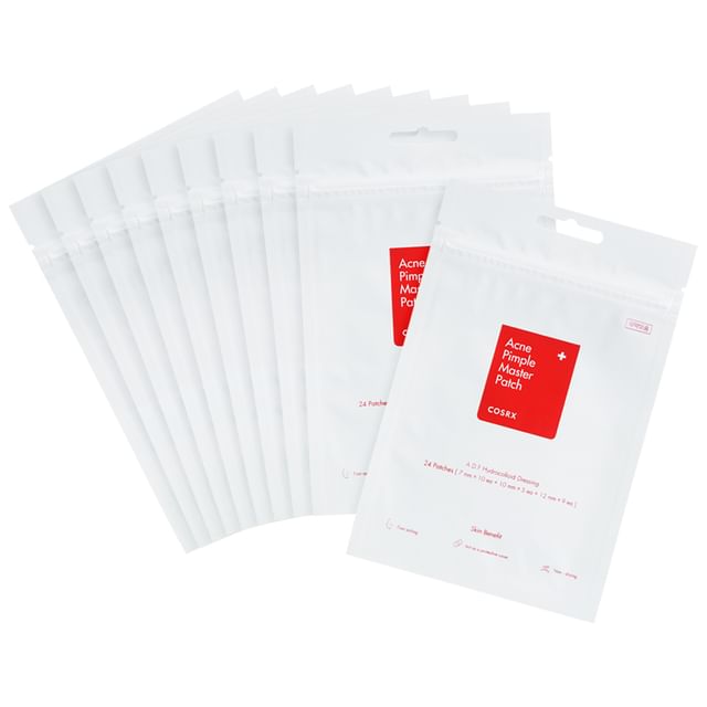 COSRX-Set de patchs anti-boutons Acne Pimple Master Patch 10 pièces-24 Patchs X 10 Pièces