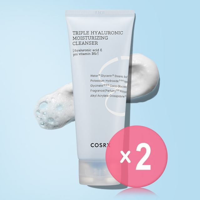COSRX-Hydrium Triple Hyaluronic Moisturizing Cleanser 2pcs Bundle Set