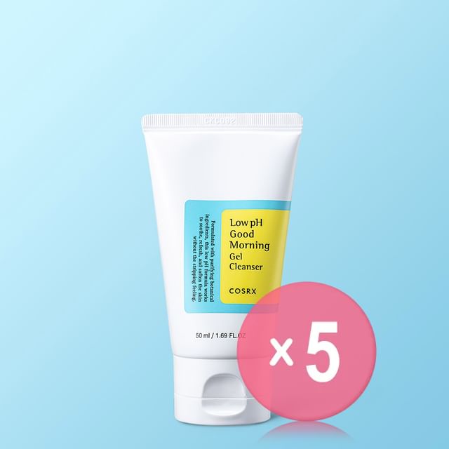 COSRX-Kit com 5 Unidades do Gel de Limpeza Facial de Baixo pH Good Morning - Versão Mini