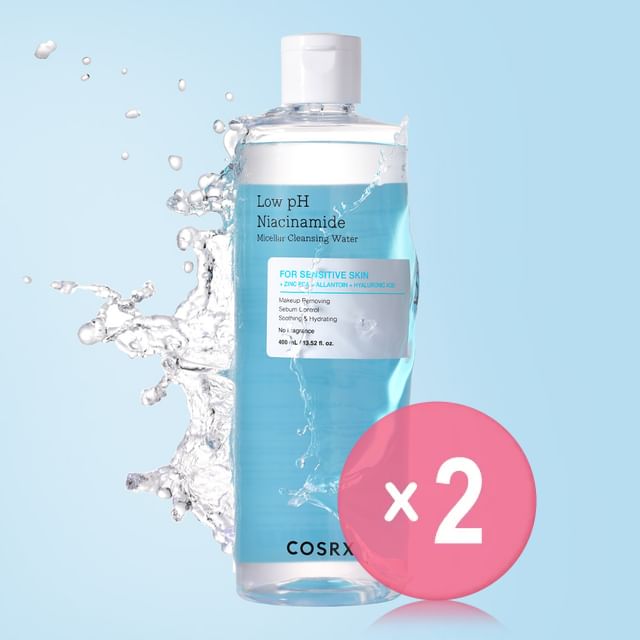 COSRX-Low pH Niacinamide Micellar Cleansing Water 2pcs Bundle Set