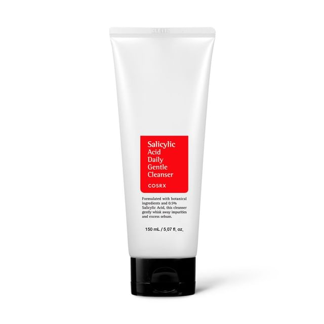 COSRX-Delikatny płyn do codziennego mycia twarzy z kwasem salicylowym-150 Ml