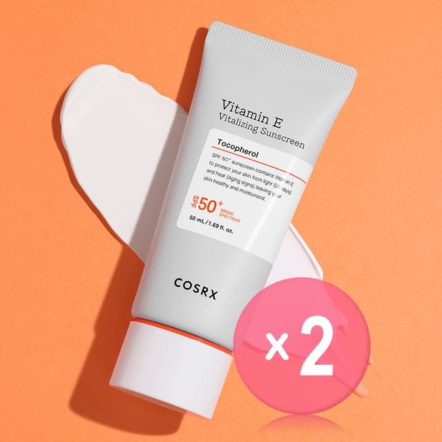 COSRX-Vitamin E Vitalizing Sunscreen 2pcs Bundle Set