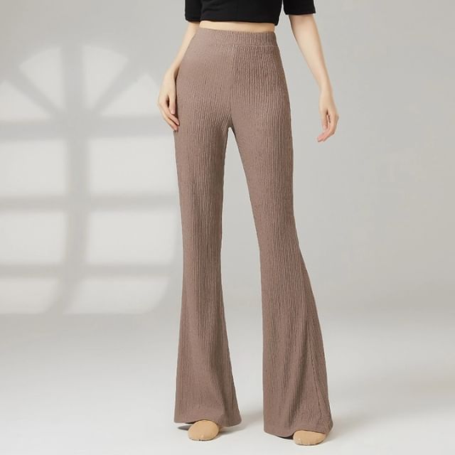 Cossita-High Rise Plain Flared Pants
