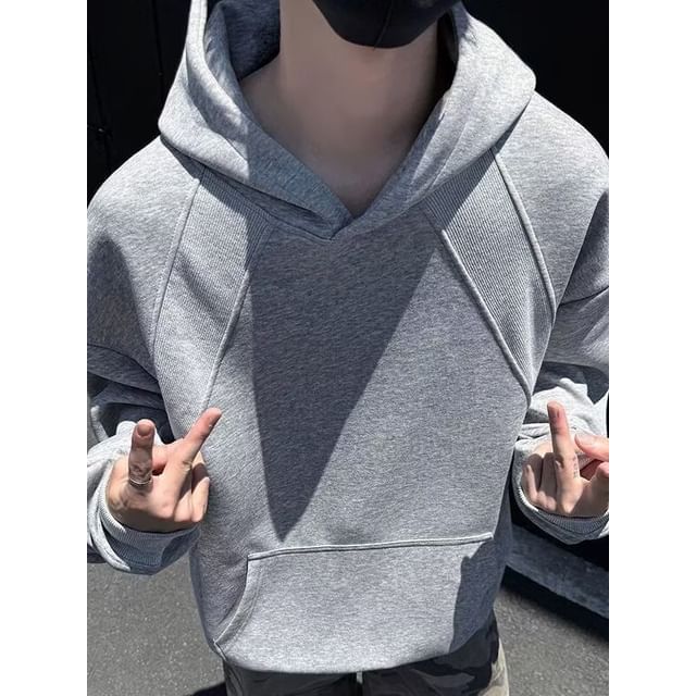 Cowpow-Drop Shoulder Plain Oversized Hoodie