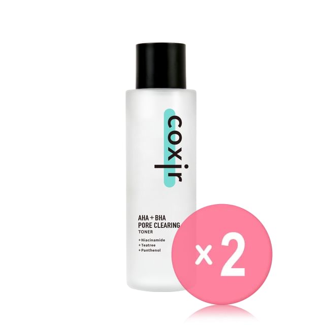 coxir-AHA BHA Pore Clearing Toner 2pcs Bundle Set