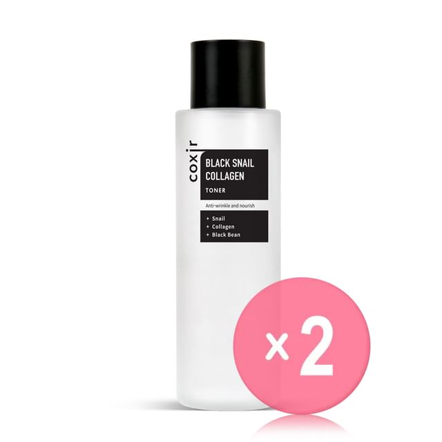 coxir-Black Snail Collagen Toner 2pcs Bundle Set