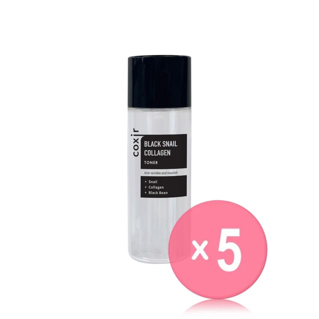 coxir-Black Snail Collagen Toner Mini 5pcs Bundle Set