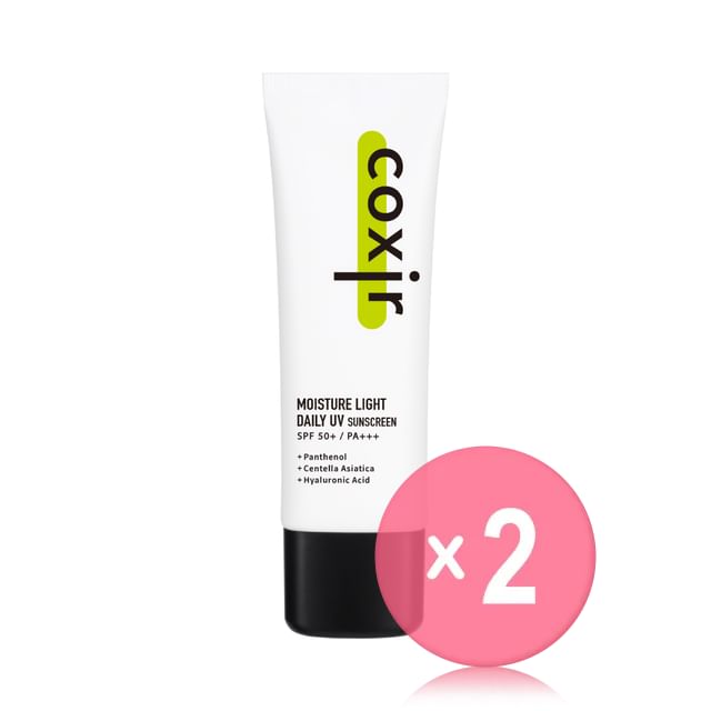 coxir-Moisture Light Daily UV Sunscreen 2pcs Bundle Set
