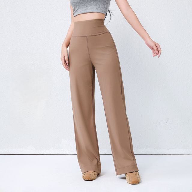 CUCURBIT-High Waist Plain Sweatpants