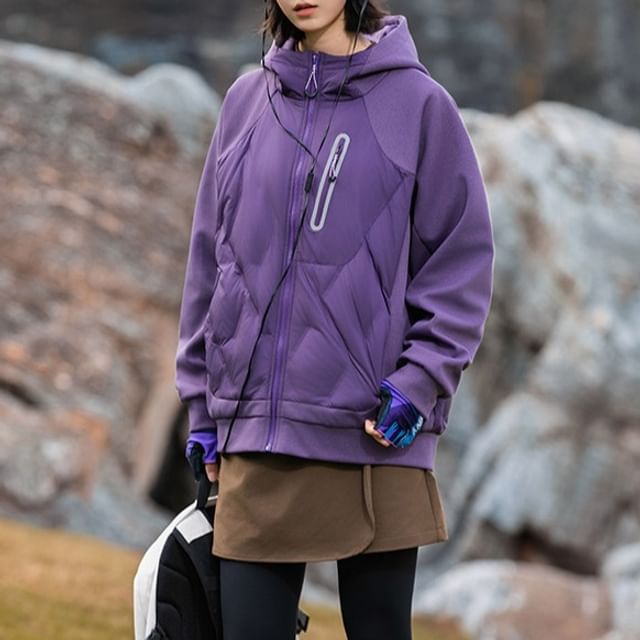 CUCURBIT-Hooded Zip-Up Padded Jacket