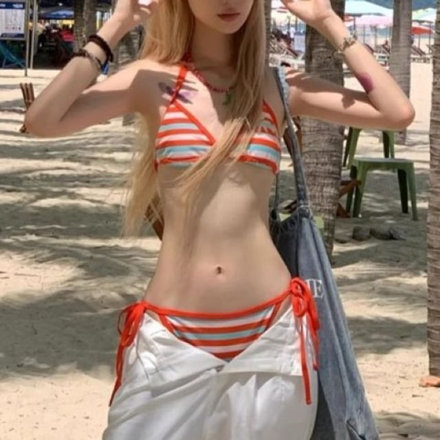 CUCURBIT-Striped Bikini Set