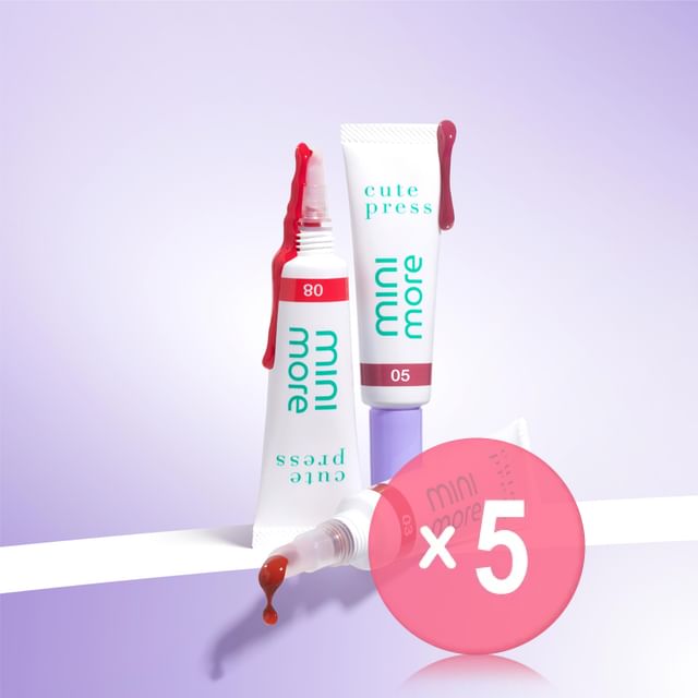 Cute Press-Mini-More Serum Lip Tint 5pcs Bundle Set