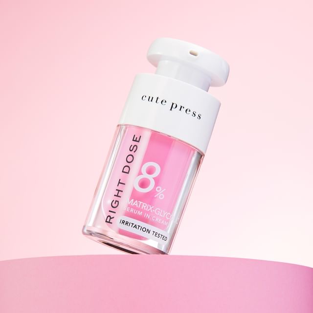 Cute Press-Right Dose Matrix-Glycolic Serum In Cream-15 Ml