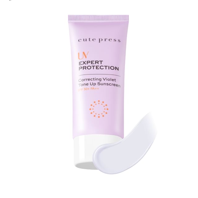 Cute Press-UV Expert Protection Correcting Violet Tone Up Sunscreen