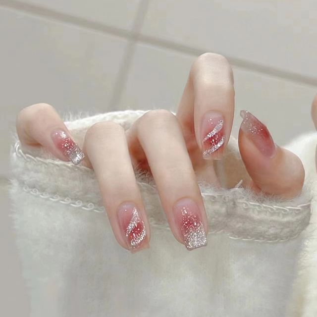 Cutip Nails-Glitter Gradient Square Press On Nail