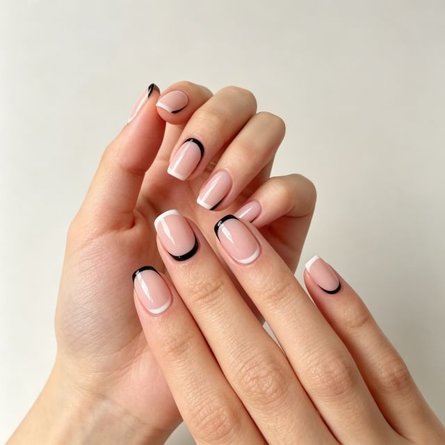 Cutip Nails-Two Tone Press On Nails